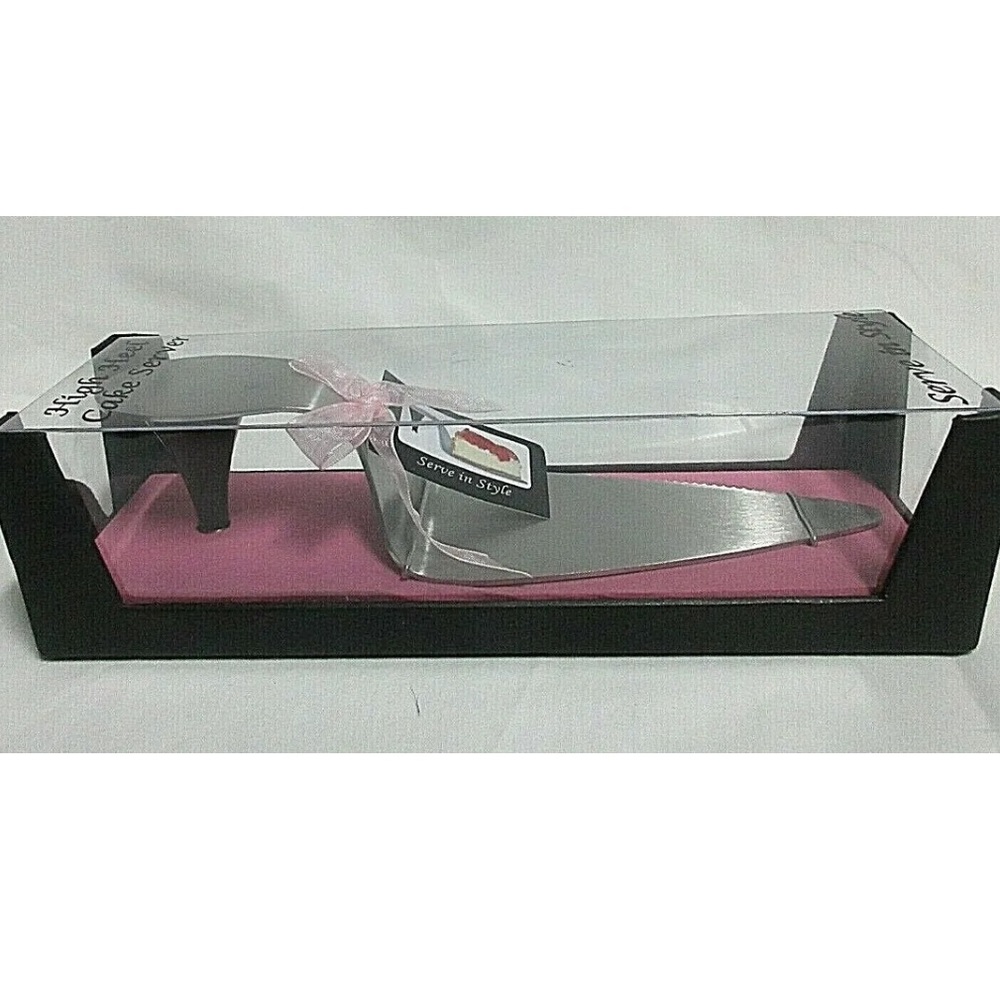 NEW High Heel Cake Server BY WILD EYE DESIGN STAINLESS STEEL NOVELTY